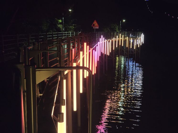 춘천, 의암호 야경벨트 6일 첫 공개…소양2교 미디어파사드 등 점등