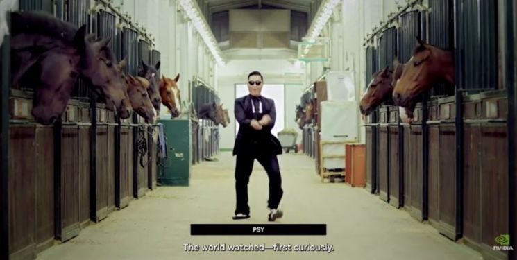 영상은 지구촌 한류 열풍도 조명하면서 "(세계는) K팝, K드라마, K뷰티, K스타일에 빠졌고 떠오르는 세대는 한국의 황금기를 향해 더욱더 높이 나아가고 있다"고 평가했다. 엔비디아 유튜브