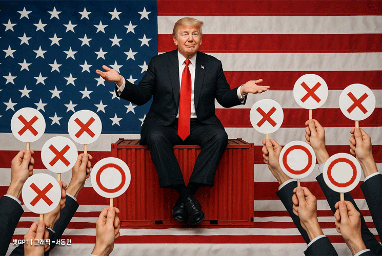 "미국인 10명 중 7명, 트럼프 관세 정책 반대"…국정 방향도 부정적 평가