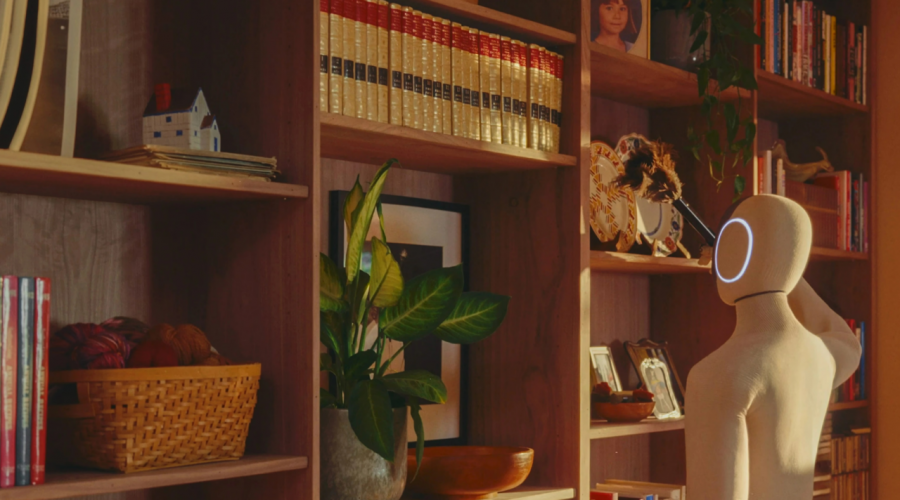 휴머노이드 '네오'가 집안일을 하는 모습. 1X 유튜브 캡처