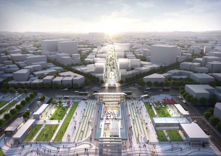 평택역 복합문화광장 조성 속도…오거리 공사 착수