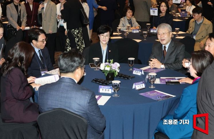 [포토] 환담 나누는 여성리더스 포럼 참석자들