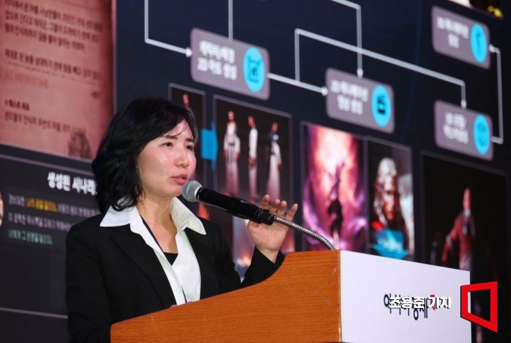 [포토] 이연수 NC AI대표, '인공지능 시대와 여성 인재' 강연