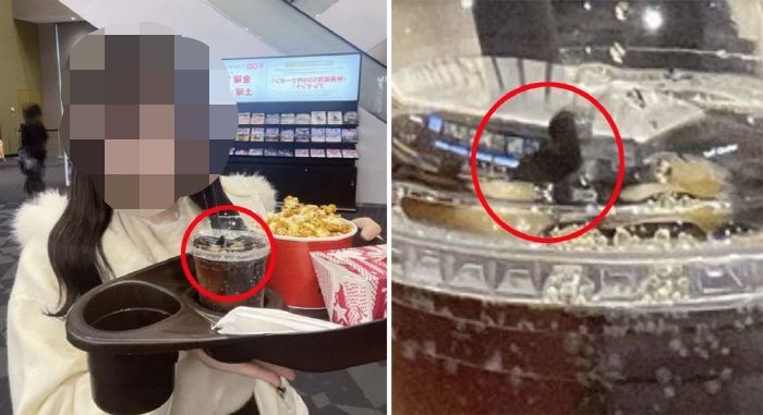 아이돌이 올린 사진과 확대된 사진. 엑스