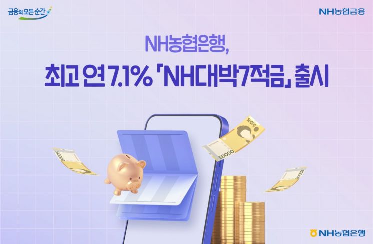 농협은행, 선착순 3만좌 최고 7.1% 적금상품 출시