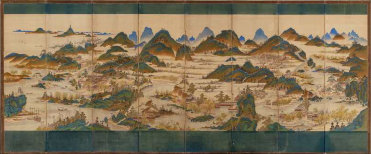 Folding Screen of Gang Namchun's Painting