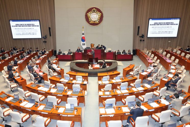 10일 국회에서 예산결산특별위원회 전체회의가 열리고 있다. 연합뉴스