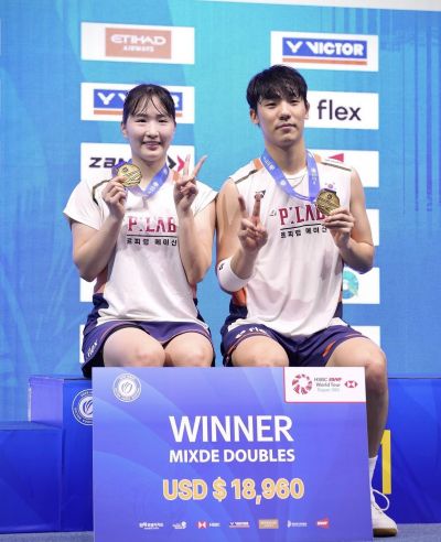 왼쪽부터 정나은-김재현 선수. 화순군 제공