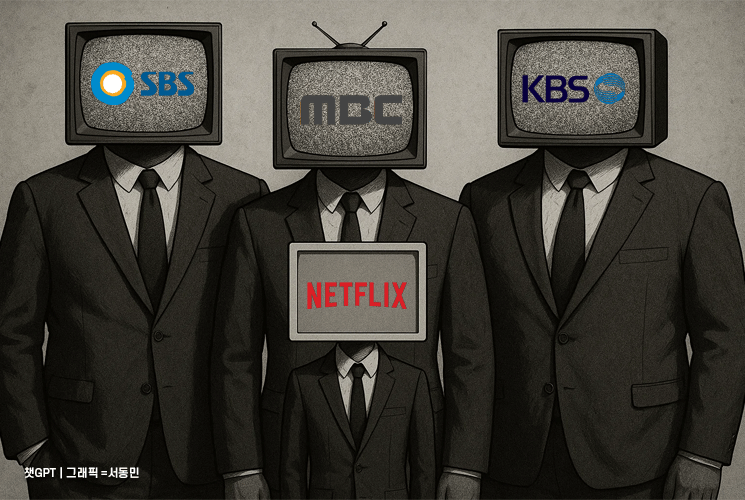 지상파 3사 월 시청자 2600만명...넷플릭스 압도