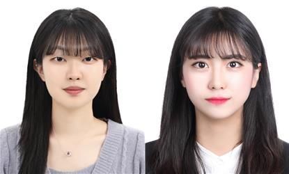 왼쪽부터 이소빈 학생, 차소현 학생. 한림대학교 제공