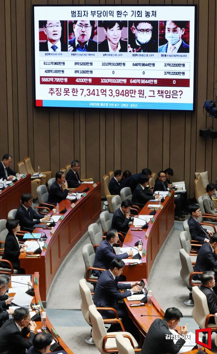 [포토] 대장동 사건 항소 포기 관련 질의 받는 정성호 장관