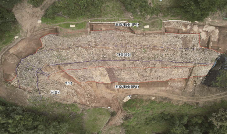 대구 팔거산성서 신라산성 최초 석축 양식 확인