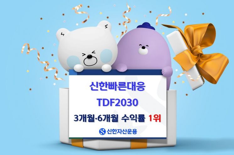신한운용, '신한빠른대응 TDF2030' 3·6개월 수익률 1위 달성
