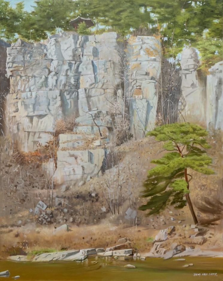 장학상 화가 ‘몰운정을 바라보며’, 정선풍경 미술대전 대상 영예