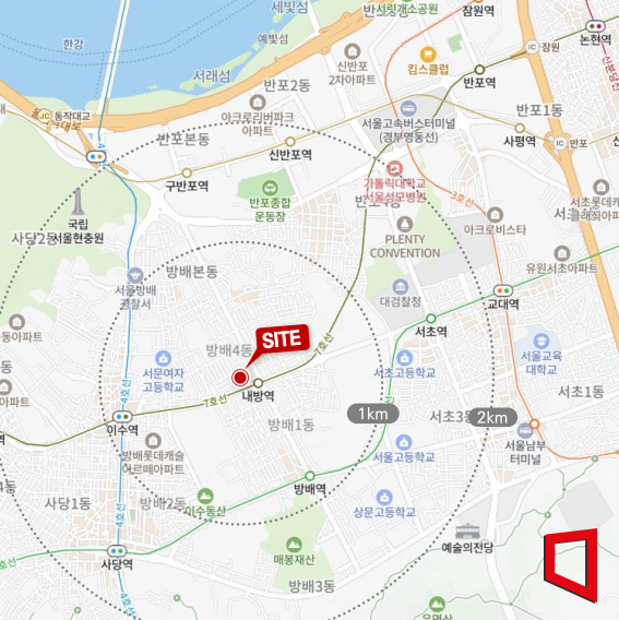 한토신, 강남권 1호 신탁 정비 '내방역 역세권 활성화사업' 시행자 지정