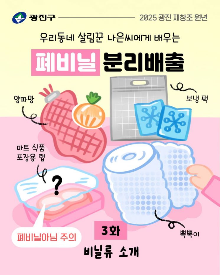 '광진희망툰' 중 ＜폐비닐 분리배출＞편. 광진구 제공.