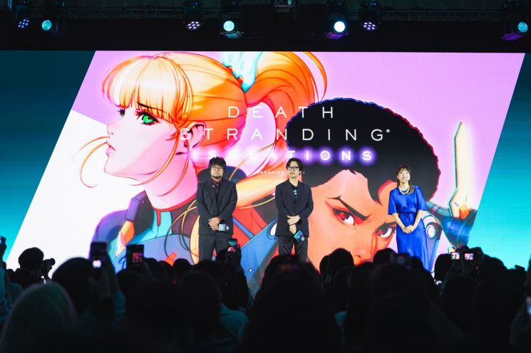 '데스 스트랜딩 : 고립'의 총괄 프로듀서 고지마 히데오(왼쪽)와 연출 사노 다카유키