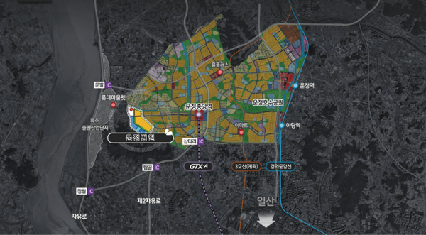 운정 종합병원 지도