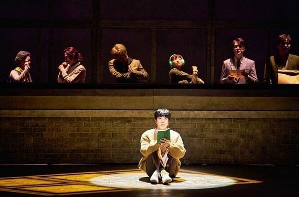 A scene from the musical Almond and the play Amadeus.