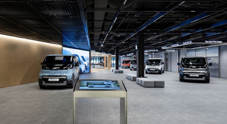 목적기반차량(PBV) 익스피리언스 센터 내부 전경. 기아