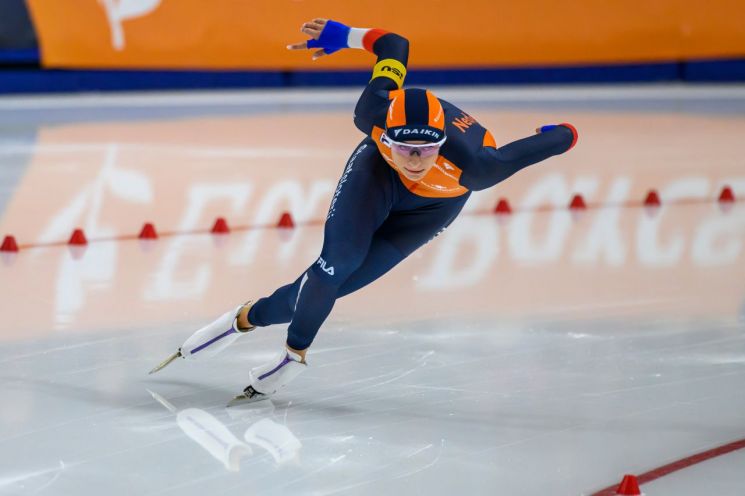 Dutch speed skater Femke Kok. Photo by AP