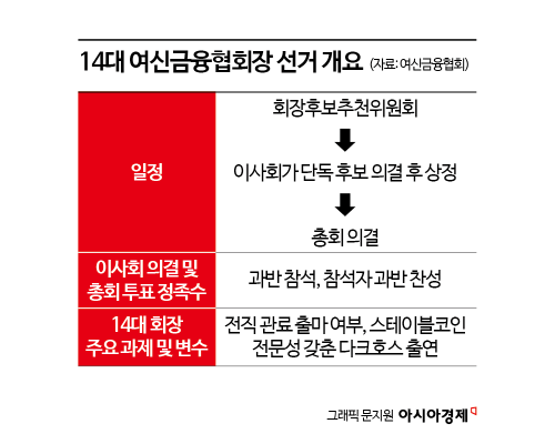 여신협회장 선거 내년으로…"최대변수 당국인사, 판 뒤집힐 수도"