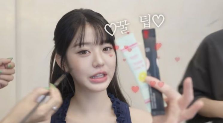 아이브 멤버 장원영. 유튜브 채널 '강밍경'