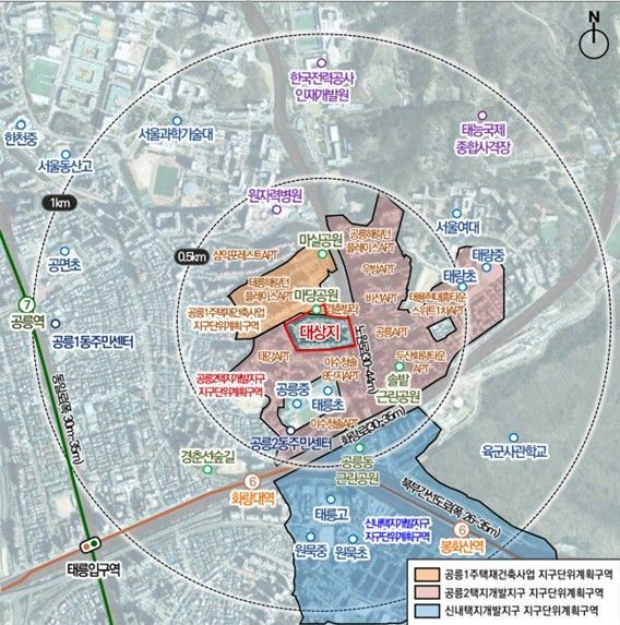 위치도. 노원구 제공.