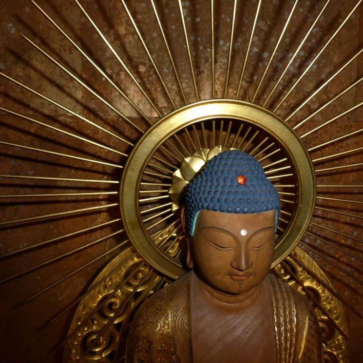 벨기에 자광사 불상의 모습. 자광사.