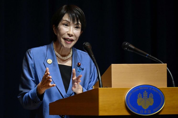 다카이치 사나에 일본 총리. AFP·연합뉴스