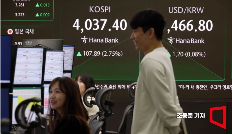 아시아경제 - [포토] 앤비디어 효과, 4000선 회복