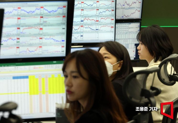 코스피가 3% 가까이 상승 출발하며 4000선을 회복한 20일 서울 중구 하나은행 딜링룸 현황판에 코스피, 원/달러 환율, 코스닥지수 등이 표시돼 있다. 이날 코스피는 전장 보다 2.58% 오른 4030.97로 코스닥도 1.71% 상승한 886.23 시작했다. 2025. 11.17 조용준 기자