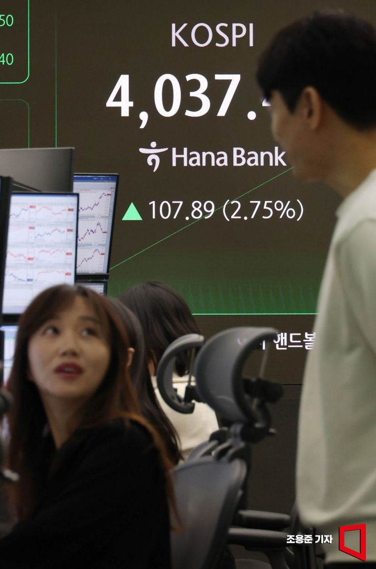 아시아경제 - [포토] 코스피 4000선 회복