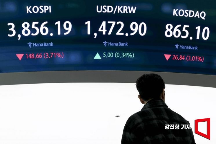 外人 '팔자'에 환율 7개월來 최고치…1475.6원 마감(상보)