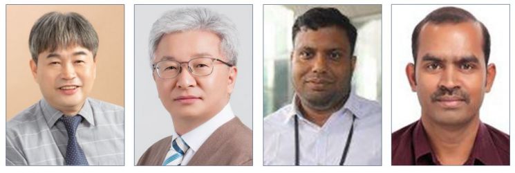 (왼쪽부터) 이용록, 최인호, 수만타 사후, 라지 아추단 교수