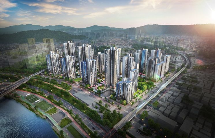 서울 중랑구 중화동 모아타운 사업 조감도. 서울시