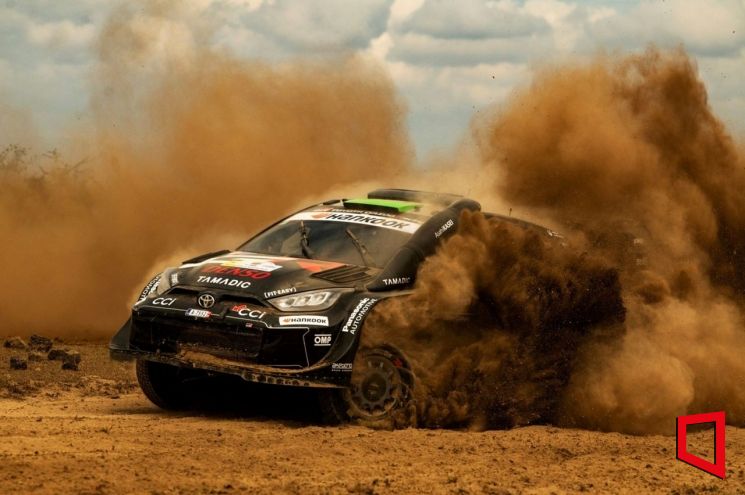 케냐 사파리 랠리 토요타 가주 레이싱 월드 랠리 팀. 한국타이어