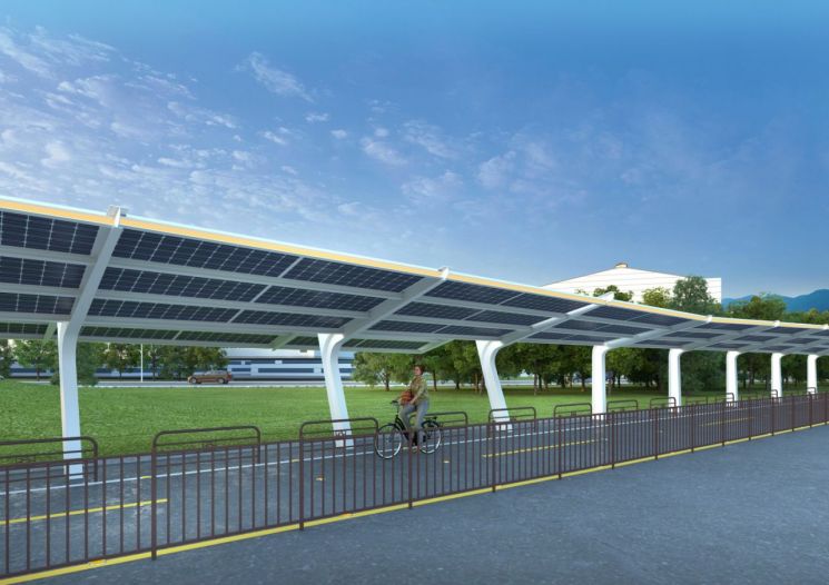 시흥시, 시화방조제 자전거길에 '디자인 태양광' 조성 착수