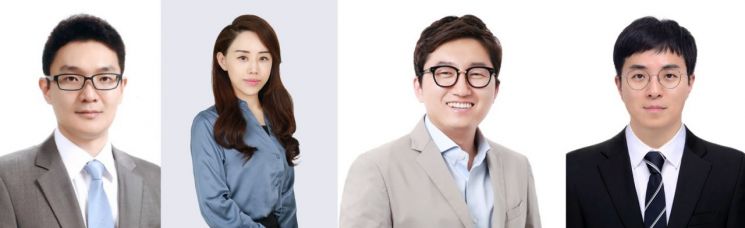 손성훈 상무, 안소신 상무, 이남훈 상무, 정의한 상무. 삼성바이오에피스