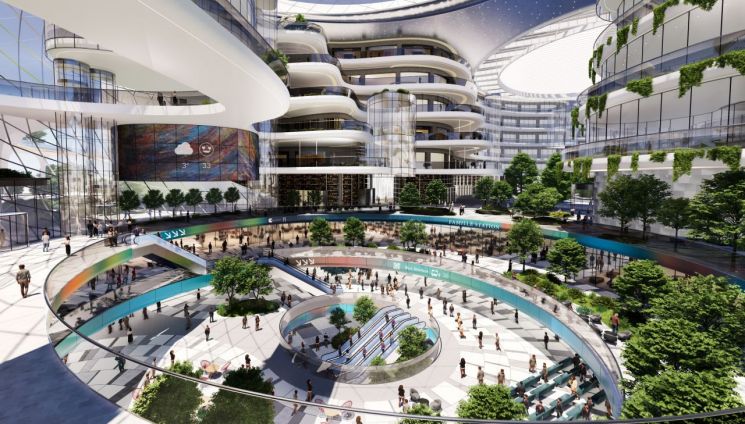 서울고속버스터미널 내부 조감도. 서울시