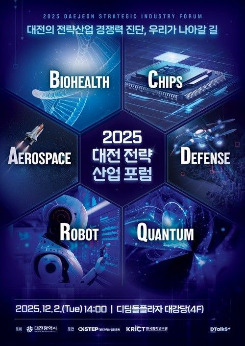 대전시, 6대 전략산업 전문가 모여 '대전 전략산업 통합포럼'개최