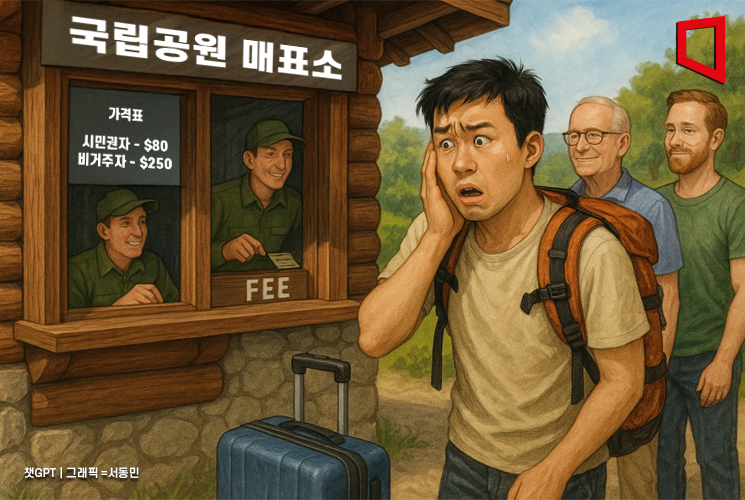 국립공원도 '美 우선주의'...외국인 입장료, 내국인 3배 인상 - 뉴스 썸네일 이미지
