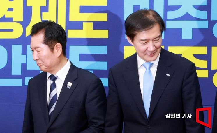 [포토] 정청래, 조국 대표 면전에서 "혁신당 의원 굉장히 유감"