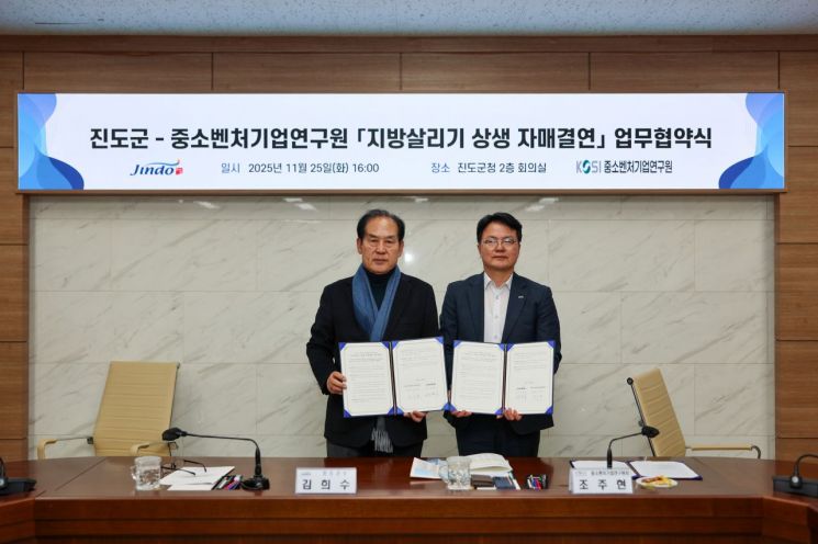 진도군-중기연, 지방 살리기 상생 협약