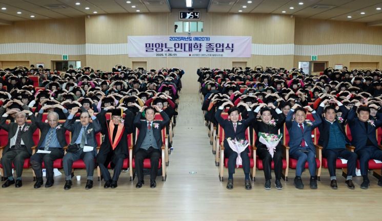  대한노인회 밀양시지회, 2025년 제20기 밀양노인대학 졸업식 개최