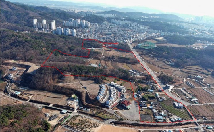 구미 봉곡신도시지구 도시개발구역 사업구역 전경사진/구미시청 제공