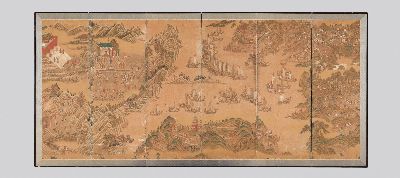 《征倭记功图屏》（后半部）。国立中央博物馆供图