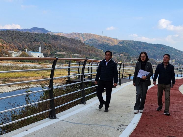 정영철 산청부군수, 현장 중심 행정…도시재생사업 현장 점검