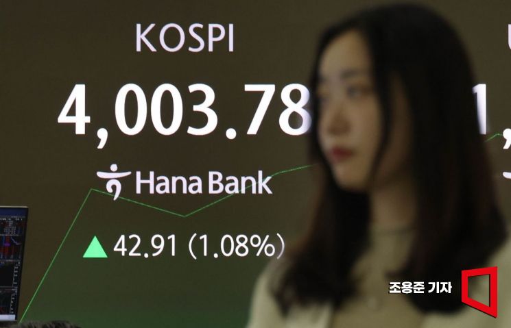 [포토] 4000선 회복한 코스피