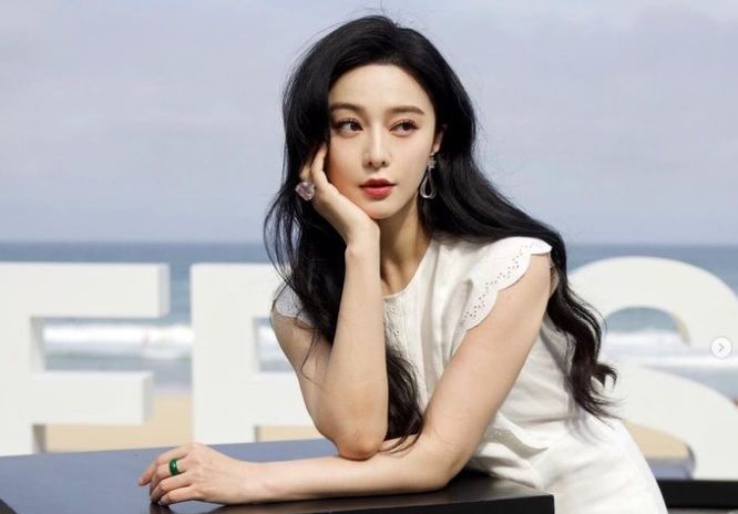 중국 배우 판빙빙. 온라인 커뮤니티 캡처